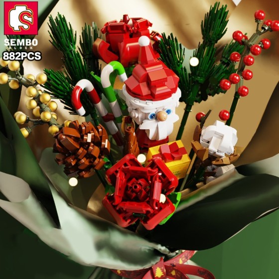 Blocs de Construction - Bouquet de noël - 882 pièces