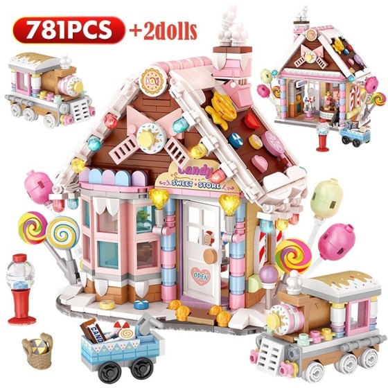 Blocs de Construction - Maison miniature de vacance sans boîte - 781 pièces