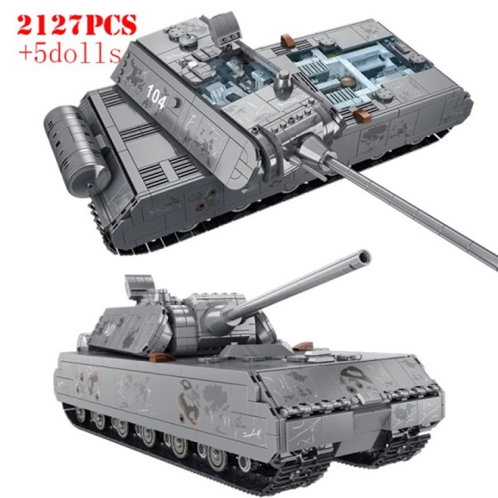 Blocs de Construction - Char Allemand World War II - 2127 pièces