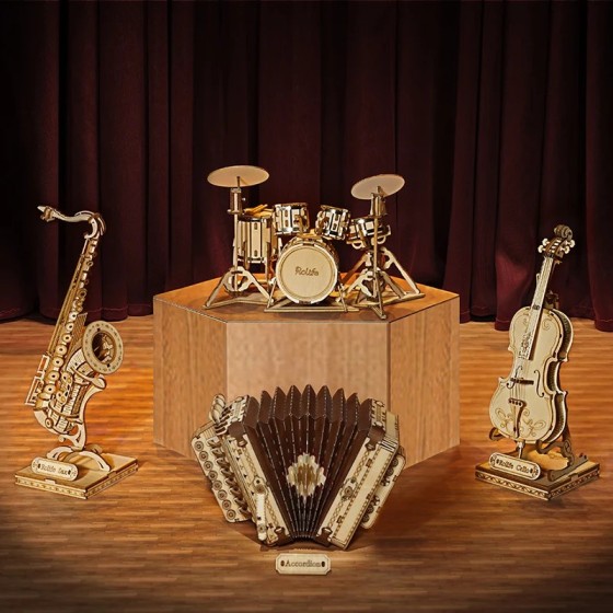 Maquette en bois - Instruments de musique