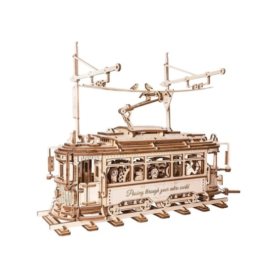 Maquette en bois - Tram -...