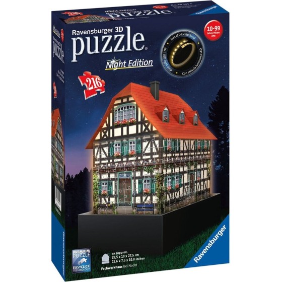 Puzzle 3D - Maison Alsacienne Night Edition - 216 pièces